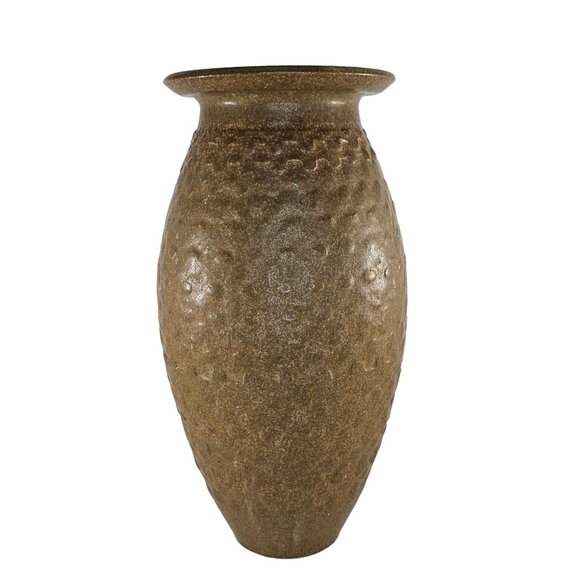 Vintage Wishon Harrell Stoneware Art Pottery Vase Signed Mid Century *Chipped* - Picture 2 of 9